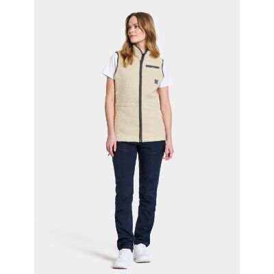 Didriksons Libra Womens Vest - Light Beige 