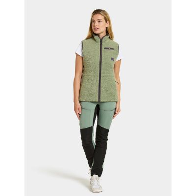 Didriksons Libra Womens Vest - Light Moss