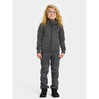 Hekto Kids FullZip -Coral Black