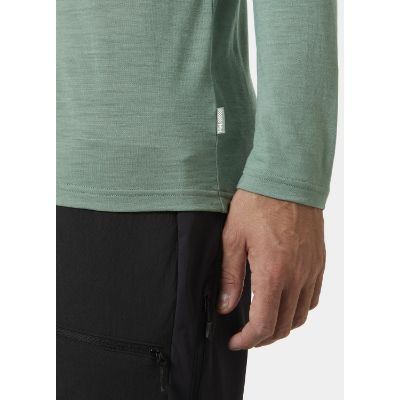 Helly Hansens Herre HH® Durawool Crew Langærmet base layer top kombinerer ZQ-certificeret Merino uld og Cordura® for naturlig lugtkontrol og temperaturregulering i grøn