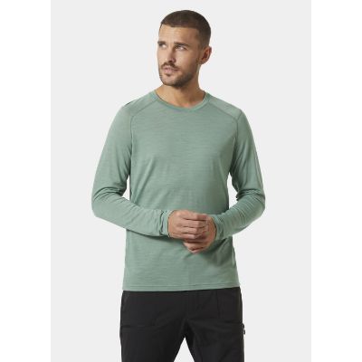 Helly Hansens Herre HH® Durawool Crew Langærmet base layer top kombinerer ZQ-certificeret Merino uld og Cordura® for naturlig lugtkontrol og temperaturregulering i grøn