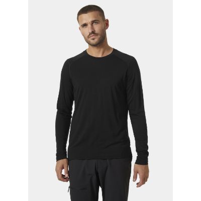 Helly Hansens Herre HH® Durawool Crew Langærmet base layer top kombinerer ZQ-certificeret Merino uld og Cordura® for naturlig lugtkontrol og temperaturregulering i sort