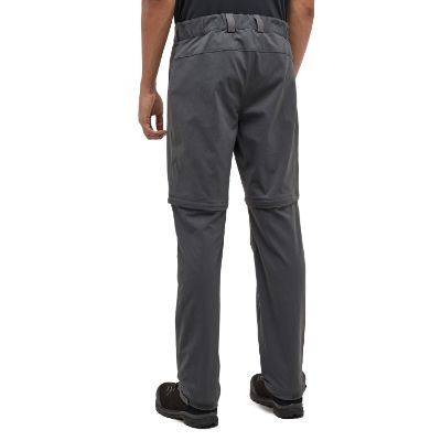 Haglöfs Mid Standard Zip-Off Pant. Disse alsidige bukser kombinerer funktionalitet og komfort med deres slidstærke Climatic™ materiale. Udstyret med to åbne håndlommer og en praktisk lynlåslomme på låret.