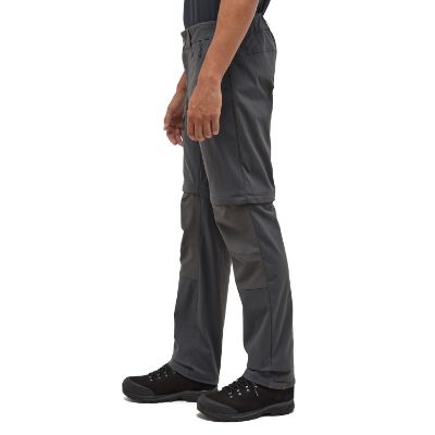 Haglöfs Mid Standard Zip-Off Pant. Disse alsidige bukser kombinerer funktionalitet og komfort med deres slidstærke Climatic™ materiale. Udstyret med to åbne håndlommer og en praktisk lynlåslomme på låret.