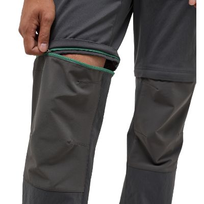Haglöfs Mid Standard Zip-Off Pant. Disse alsidige bukser kombinerer funktionalitet og komfort med deres slidstærke Climatic™ materiale. Udstyret med to åbne håndlommer og en praktisk lynlåslomme på låret.