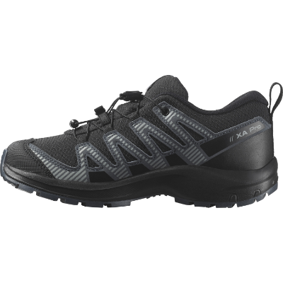 Salomon XA Pro V8 WP J i farven Black / Turbulence / Quarry