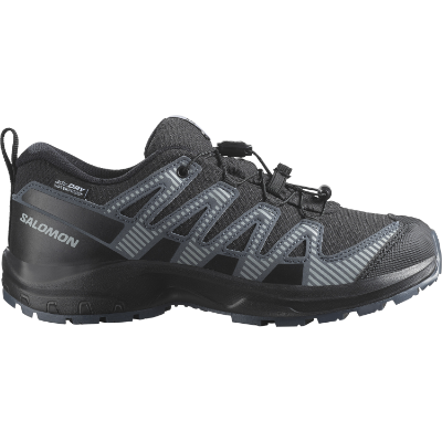 Salomon XA Pro V8 WP J i farven Black / Turbulence / Quarry