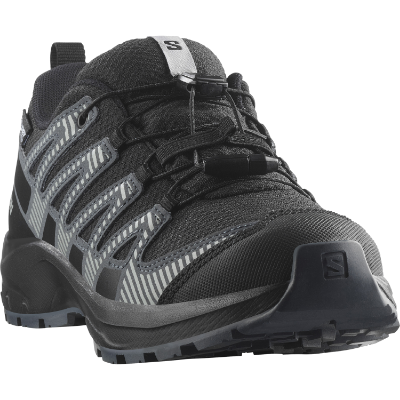 Salomon XA Pro V8 WP J i farven Black / Turbulence / Quarry